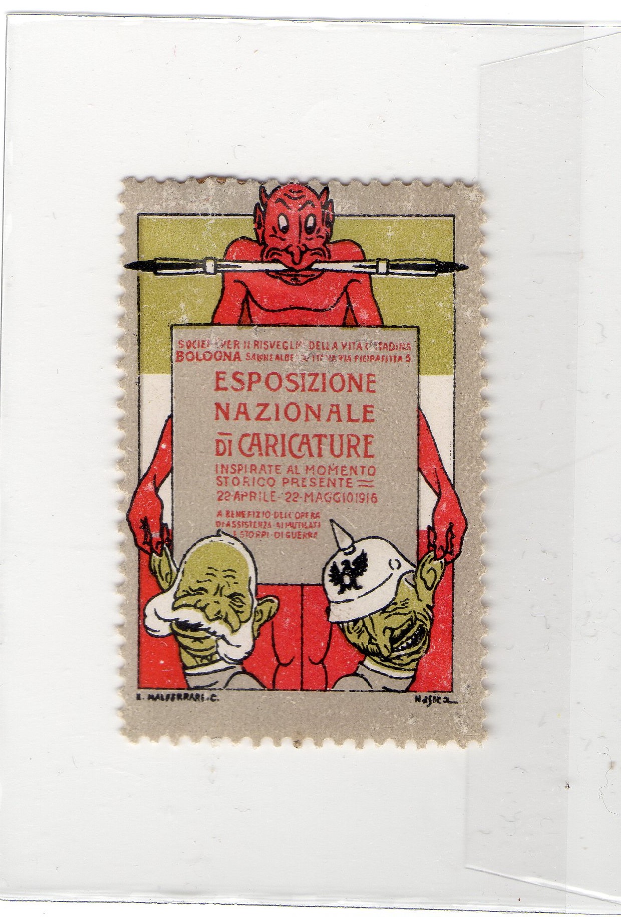 Erinnofilo Esposizione Nazionale di Caricature