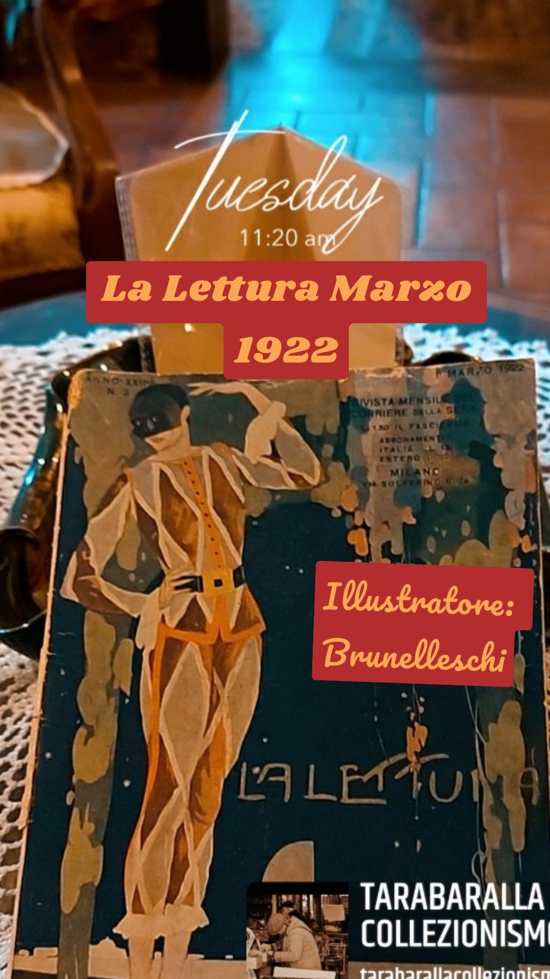 La Lettura Marzo 1922 Illustratore: Brunelleschi