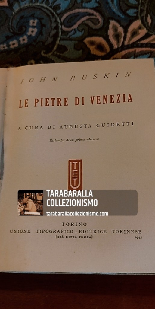 Le Pietre di Venezia – John&nbsp;Ruskin